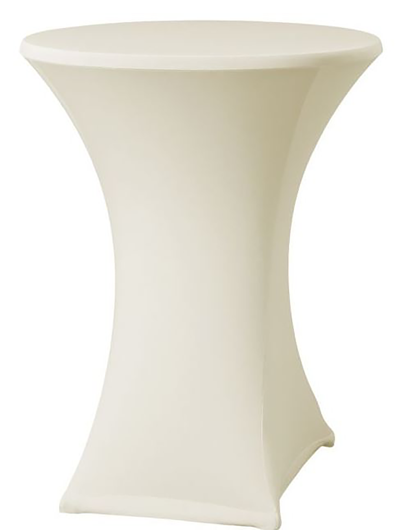 Stretch bar table cover ecru