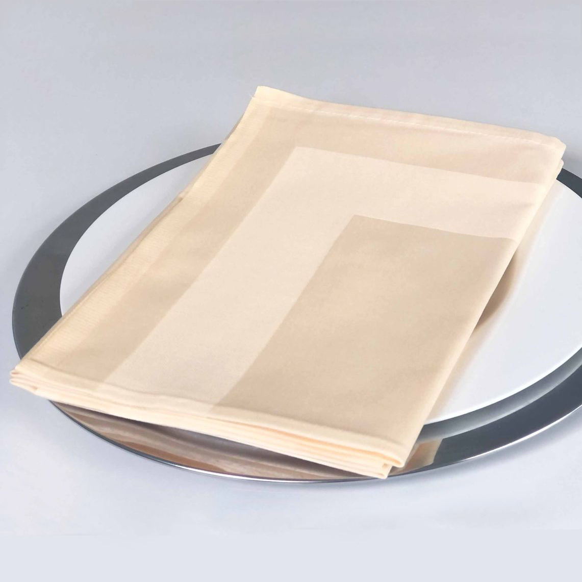 Gastronomy napkin champagne with satin band Gastronomy napkin champagne with satin band