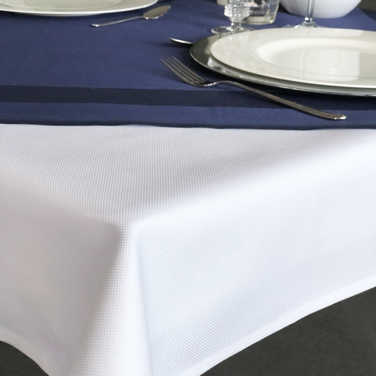 Restaurant table linen white out of cotton Restaurant table linen white out of cotton