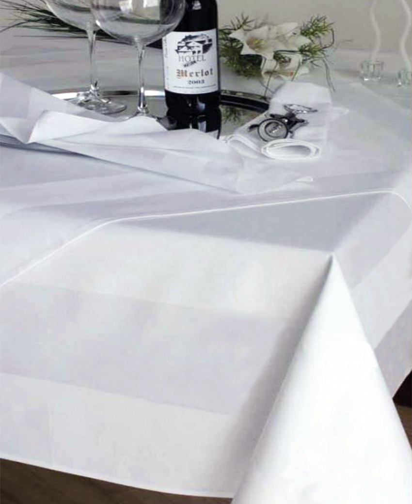 Gastro-Tischdecken mit Atlaskante Gastro-Tischdecken mit Atlaskante
