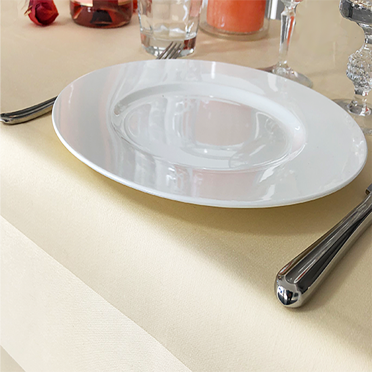 Hotel tablecloths campagne satin band Hotel tablecloths campagne satin band