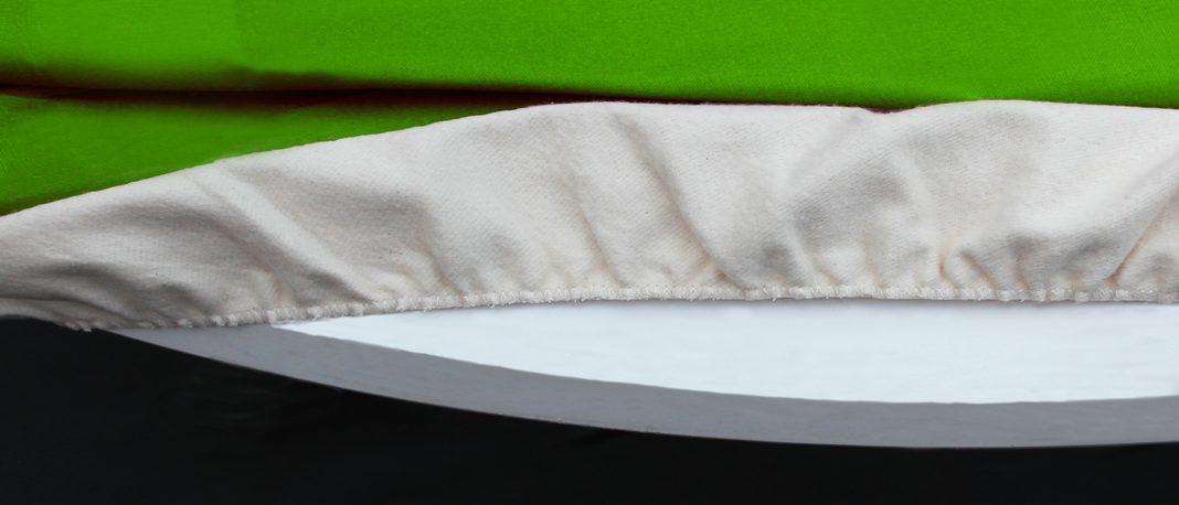 Table molleton, round, with elastic band